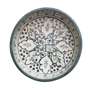 9" Rnd x 2-1/2" H Stoneware Pet Bowl