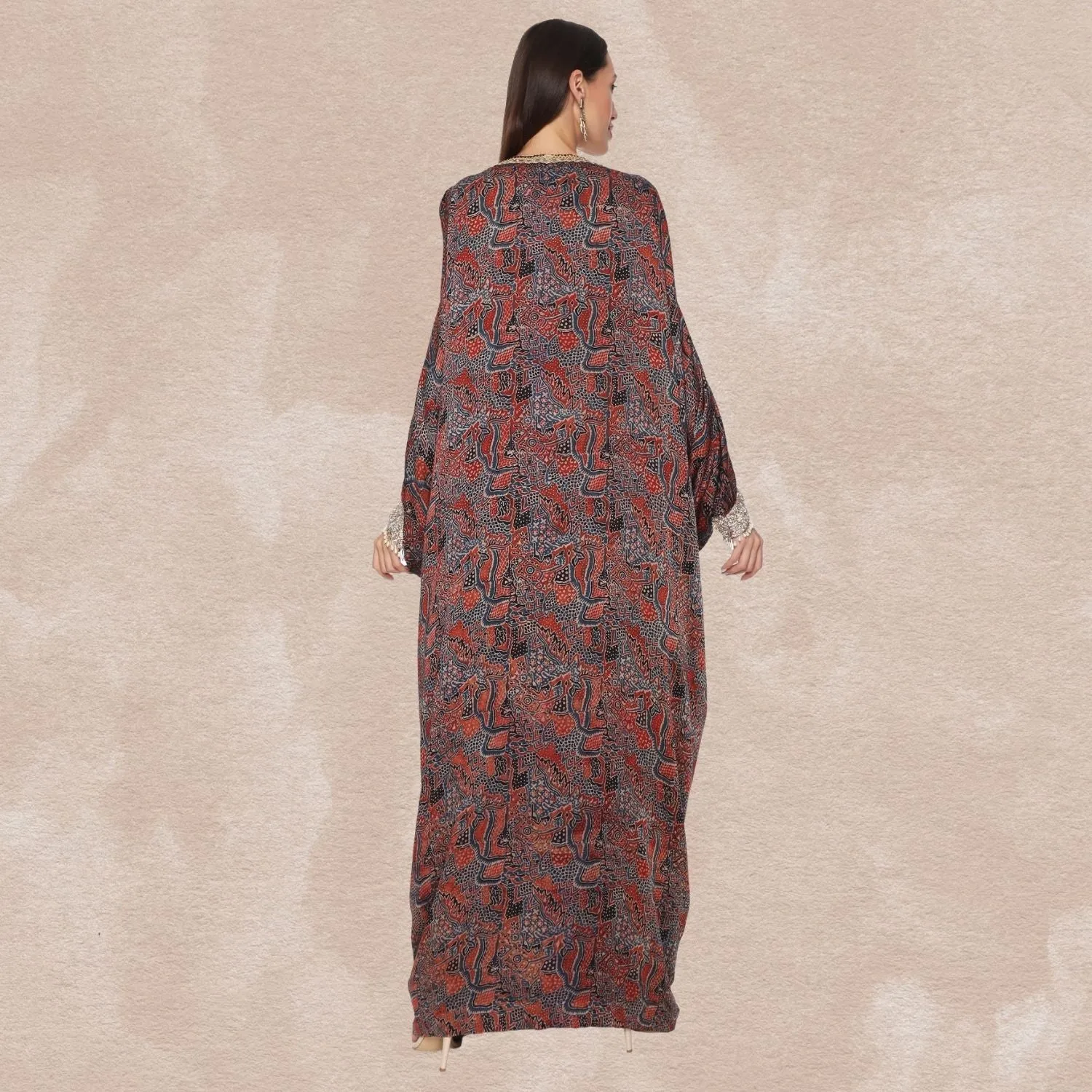Antonia Ajrakh Modal Kaftan | Hand-Block Print | Simply Serene