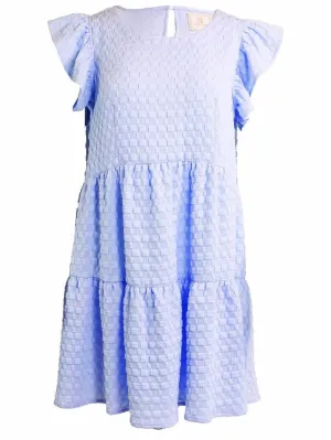 Blue Tier Flutter Dress