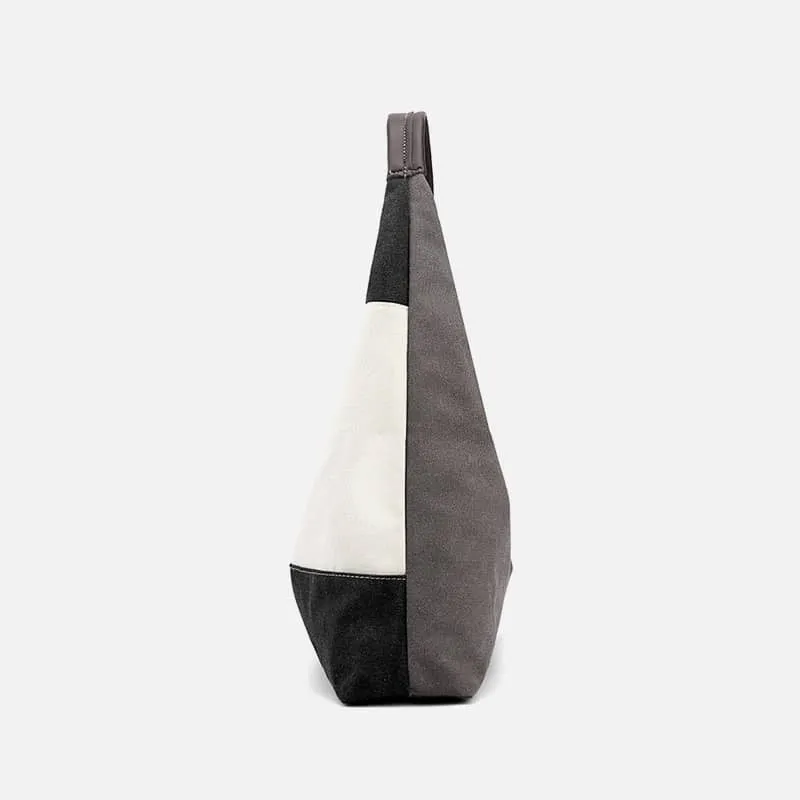 Color Block Canvas Bag