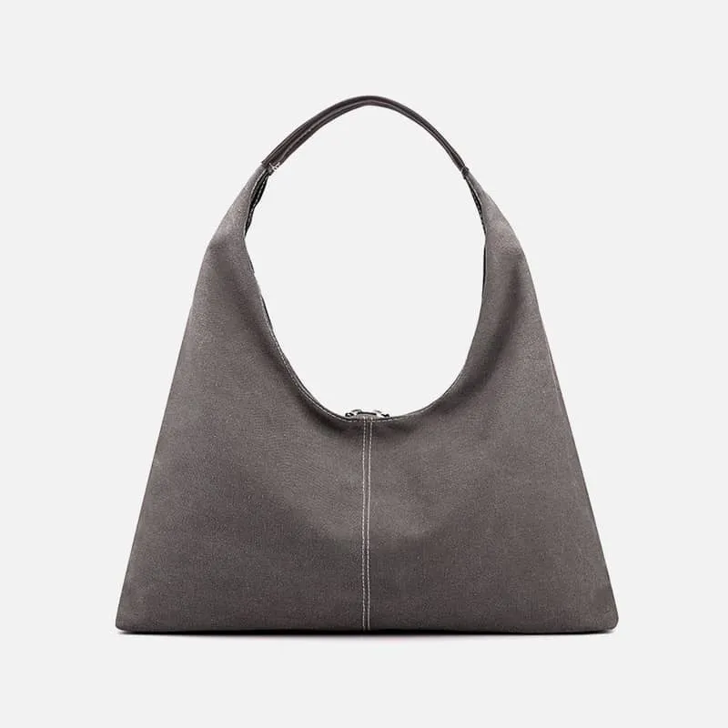 Color Block Canvas Bag