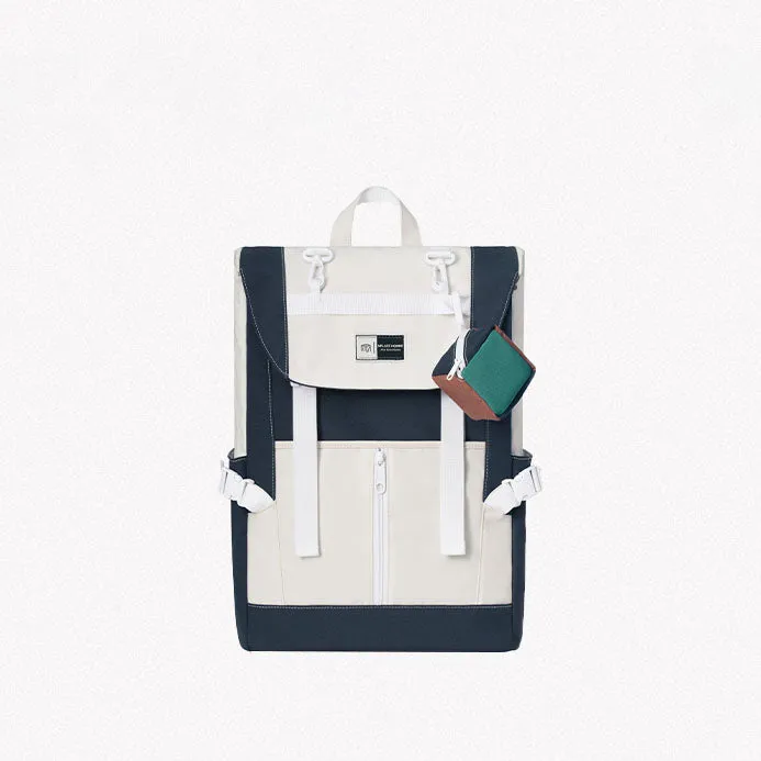Color Block College Backpack