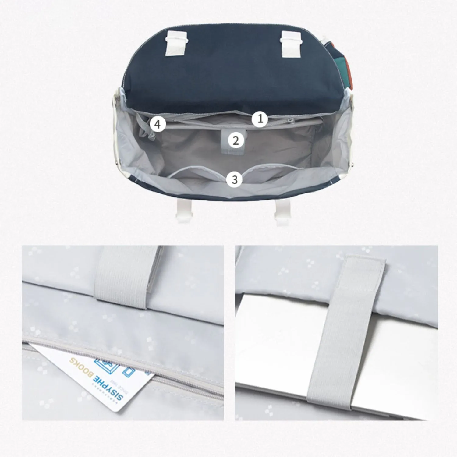 Color Block College Backpack