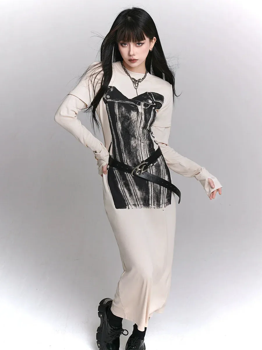 Dark Dress Design Off-White