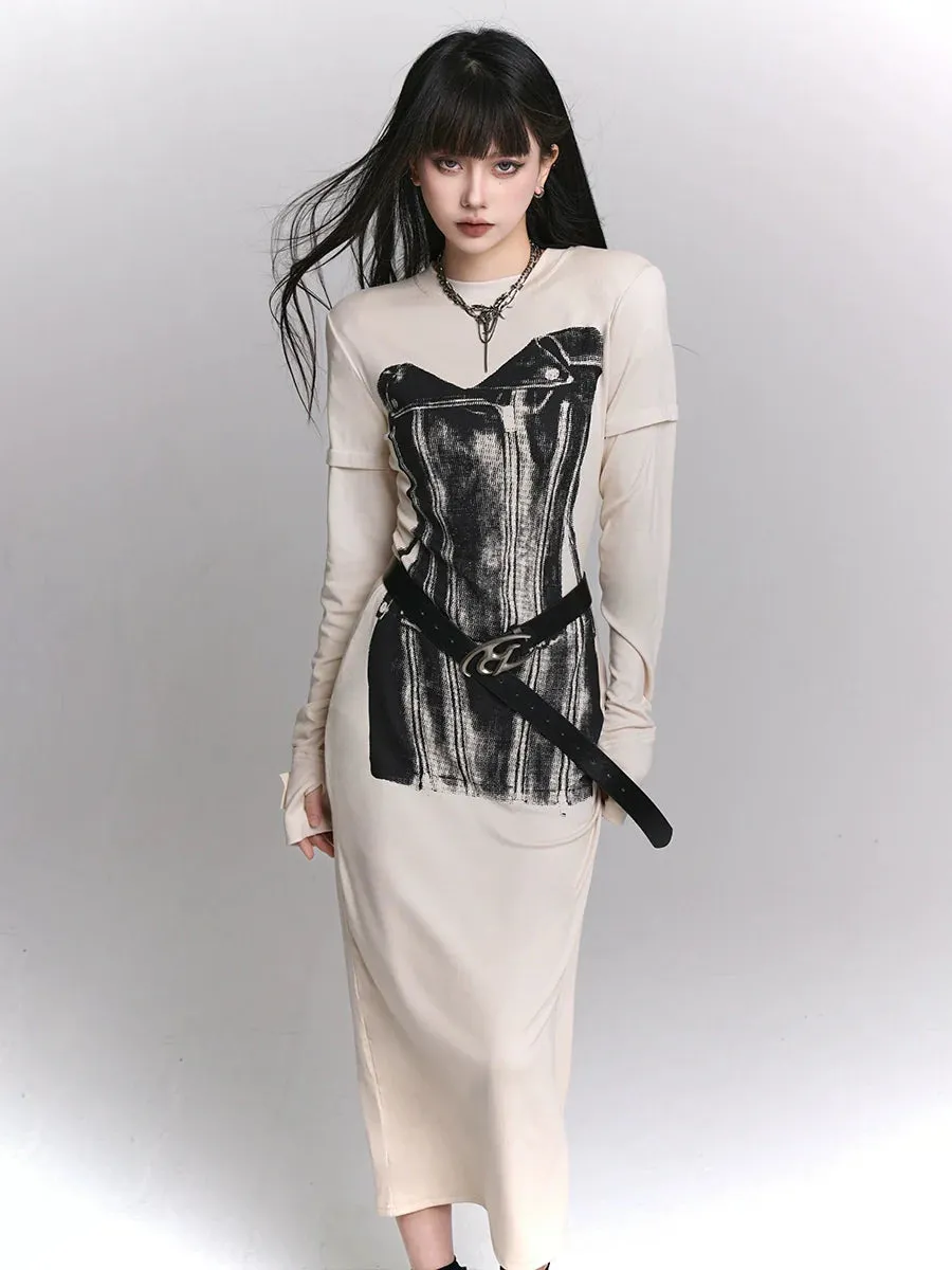 Dark Dress Design Off-White