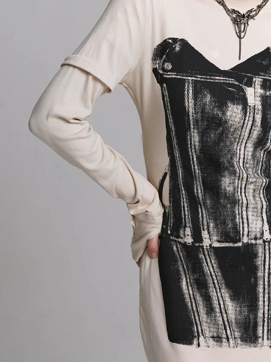 Dark Dress Design Off-White