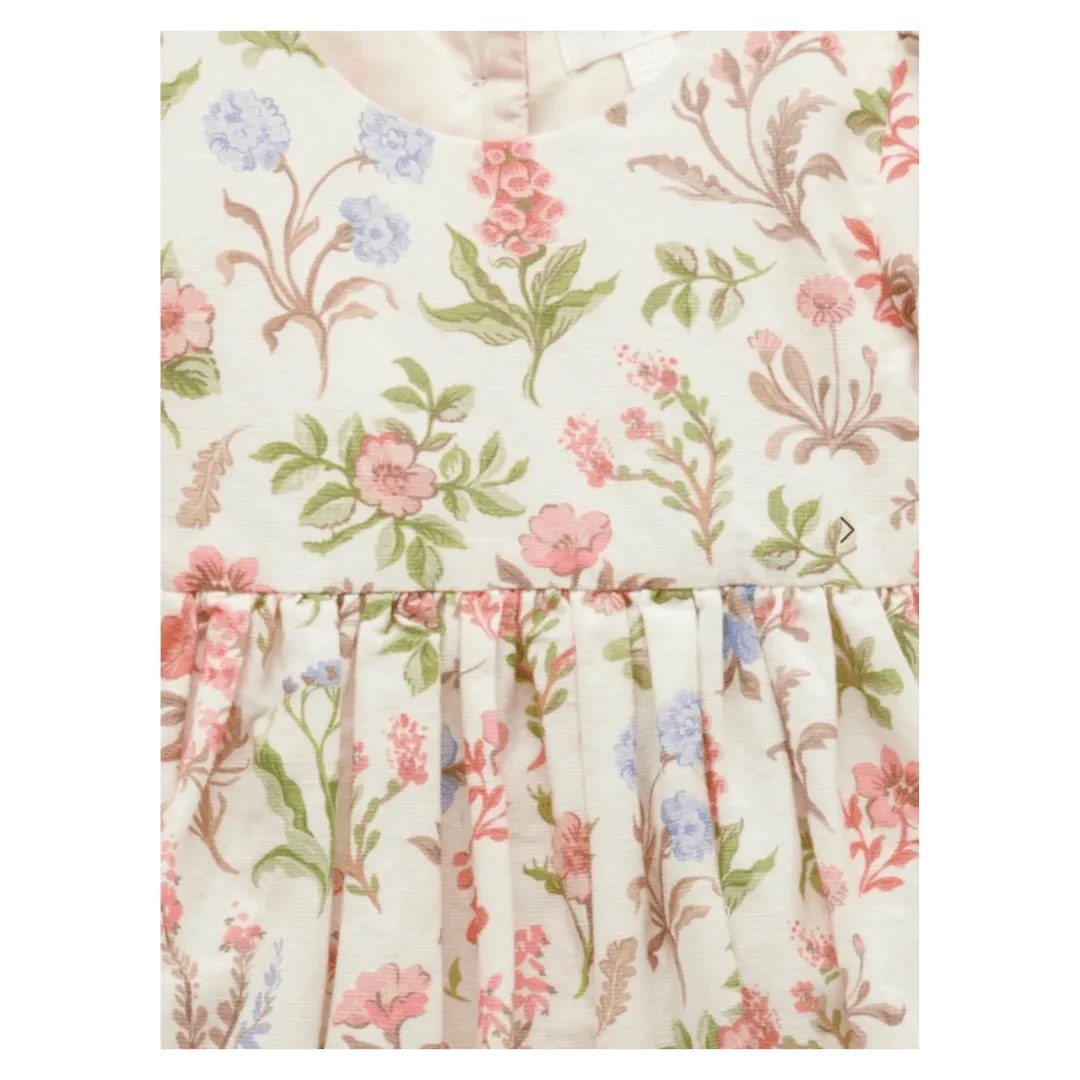 Linen Blend Dress - Dune Flowers