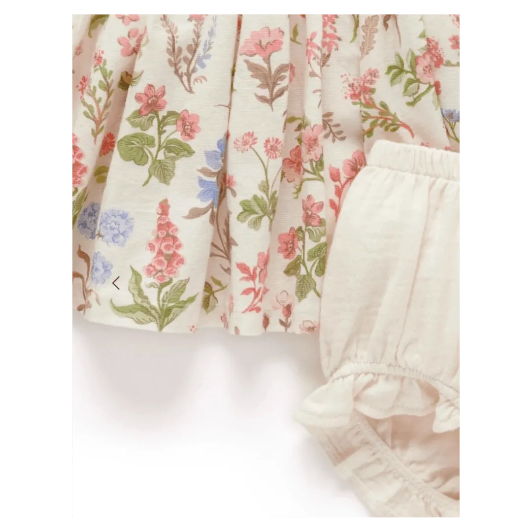 Linen Blend Dress - Dune Flowers